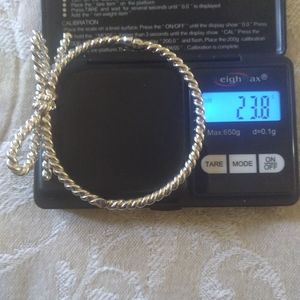 Sterling silver bow bracelet